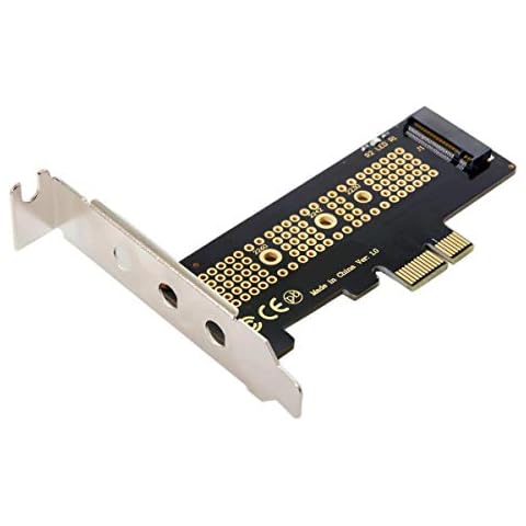 Xiwai Low Profile PCI-E 3.0 x1 Lane to M.2 NGFF M-Key SSD Nvme AHCI PCI Express Adapter Card Cover