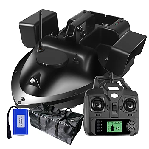 FUMENG Bateau d'appât de pêche, LED Night Light Bateau Étanche à l'outil Aide à la pêche Outil, pêche sans Fil Bait-Boteau Boat Fish Forfa Forfil,12000mah