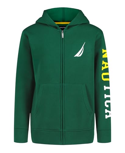 La Mejor Lista de Sudaderas para Niño , listamos los 10 mejores. 40 Nautica - Sudadera con Capucha de Forro Polar de Manga Larga para niño, Ajuste cómodo y Relajado, Clase J Evergreen, 10-12