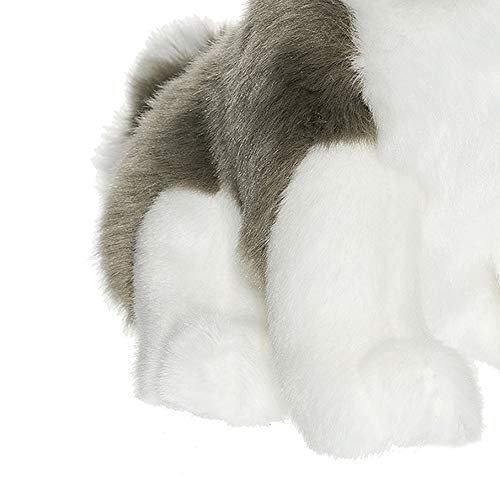 Teddykompaniet Husky Kuscheltier - Plüschtier Hund weiß/grau, 20 cm, sitzend – Husky Stofftier - Kuscheltier Hund Klein… – Bild 4