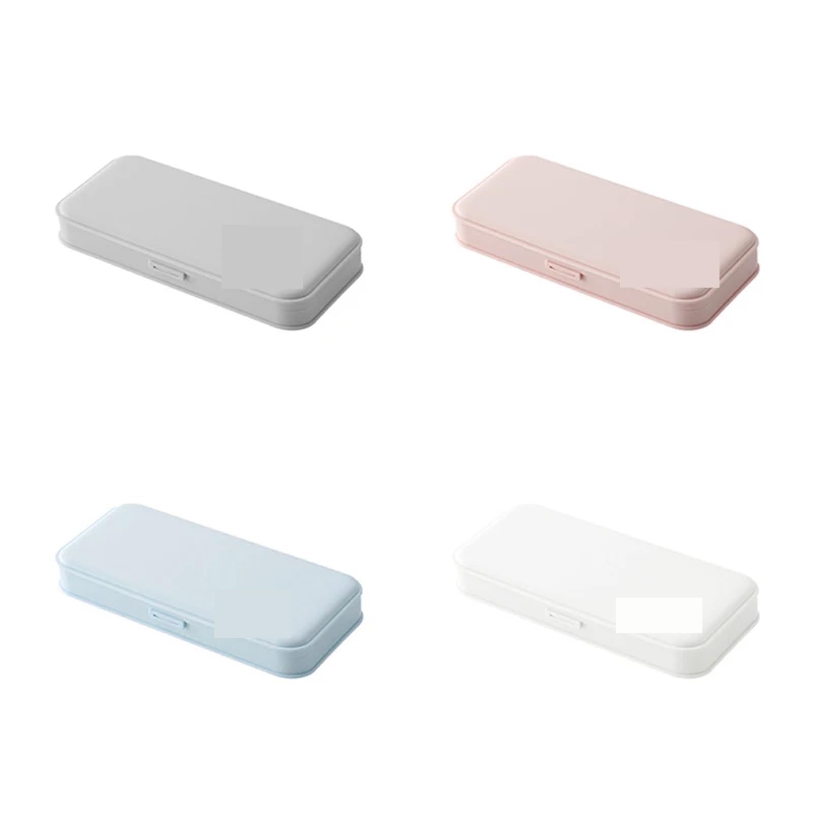 2 lápices de la PC for Estuche, papelería Multifuncional, lápiz de plástico Esmerilado, Caja de Almacenamiento for Estuche para Office(Blue)