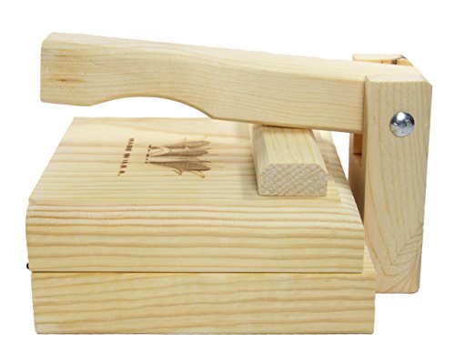 Tortilla Press 7.5 Inch Authentic Traditional Wood Tortilla Maker #TOP2