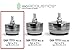 IsoAcoustics Gaia-Titan Series Isolation Feet for Speakers & Subwoofers (Theis, 320 lb max) – Set of 4