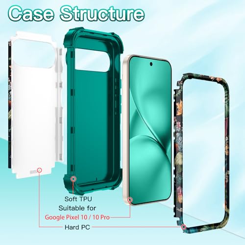 Coque fleurie Google Pixel 10 pour une protection robuste en balade