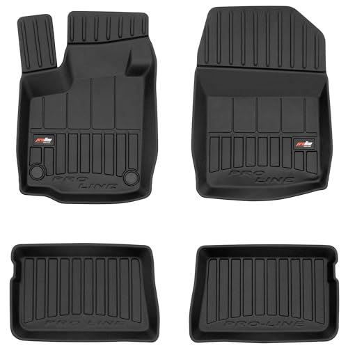 Tapis de sol caoutchouc Renault Twingo II antidérapant protection auto 3D