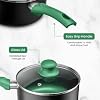 Chef's Star Pots And Pans Set Kitchen Cookware Sets Nonstick Aluminum Cooking Essentials 11 Pieces Green #2