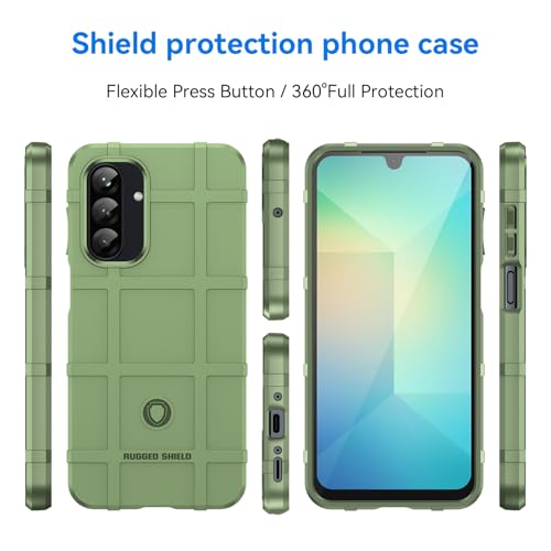 Coque Galaxy A26 TPU antichoc durable avec finition mate vert militaire - 5
