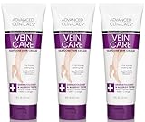 Advanced Clinicals Varicose Veins Cream For Legs | Spider Vein & Varicose Vein Cream | Vitamin K Cream | Arnica Cream, 8 Fl Oz, 3-Pack