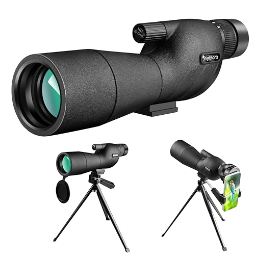 SVylthorix High-Definition Spotting Scope for Bird Watching,Wildlife Viewing,Beginners Telescope,Target Observation.25-75×60mm HD Spotting Scope with Tripod and Phone Adapter,Monocular