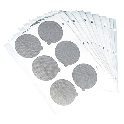 SUPVOX Tapas Adhesivas de Aluminio para Cápsulas de Café Espresso, 60 Piezas, Papel de Aluminio de Grado Alimenticio, Sellado Hermético para Cápsulas Reutilizables, Accesorio