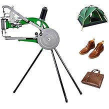 JFF Hand Leather Sewing Machine, Manual Cobbler Shoe Repair Machine Shoe Patcher Dual Cotton Nylon Line Heavy Duty Sewing Stitching Machine