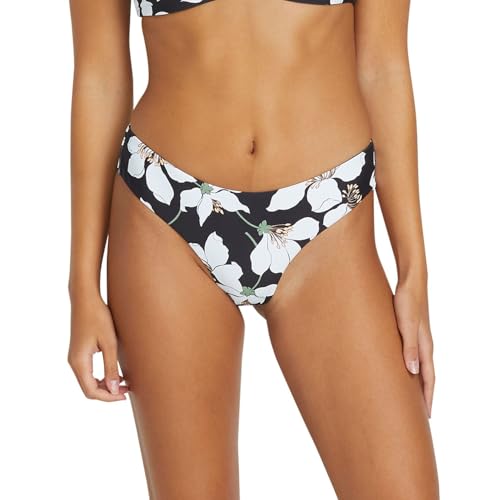 Volcom Women's Midnight Lily Cheekini Bikini Bottom, Black2