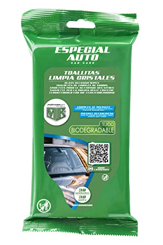 Motorkit, Toallitas de Tejido Biodegradable para Cristales de Coche MTK 30 uds.