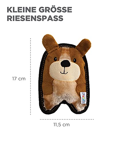 Outward Hound Invincibles Mini - Hundespielzeug - Plüschtier-Welpe - Braun - XS