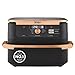 Ninja Foodi FlexDrawer Air Fryer, Dual Zone with Removable Divider, Large 10.4L Drawer, 7-in-1, Air-Fryer, Air Fry, Roast, Bake, Crisp, Non-Stick Dishwasher Safe Parts, Black and Copper, AF500UKCP