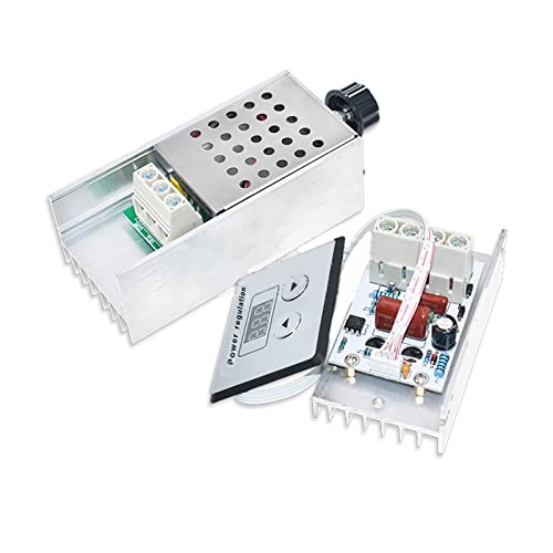Dimmer digital 10000W AC 220V regulador de voltaje electrónico SCR y termostato para motores 4