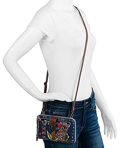 Image of Sakroots Smartphone Crossbody Purse - Women's Cellphone Bag & Wallet For Everyday - Convertible Wristlet With Zipper