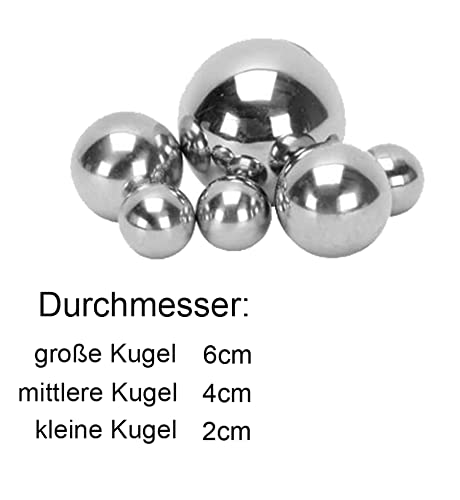Storm's Gartenzaubereien Dekokugel Schwimmkugeln Silber - Teichkugeln für Teich Miniteich 6er Set aus Edelstahl für die Gartendeko
