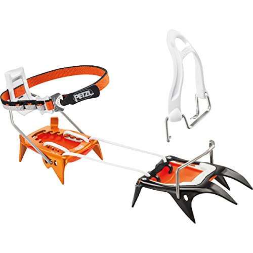 Petzl, Crampons Irvis Hybrid Llu, Hybrid crampons, with Steel Front Piece and Aluminum Heel Piece, for approaches and Glacier Skiing, with LEVERLOCK UNIVERSEL Binding
