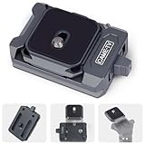 Came-TV カメラクイックリリースプレートキット 1/4インチネジ付き クイックリリースシステム QRプレート カメラ三脚マウント Arcaタイプクランプベース用 Sony Canon 一脚 DSLR スタビライザースライダー対応 (68002)