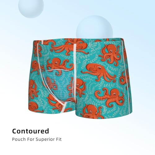 Boys' Cotton Boxer Brief Soft Underwear-Fun Octopus4