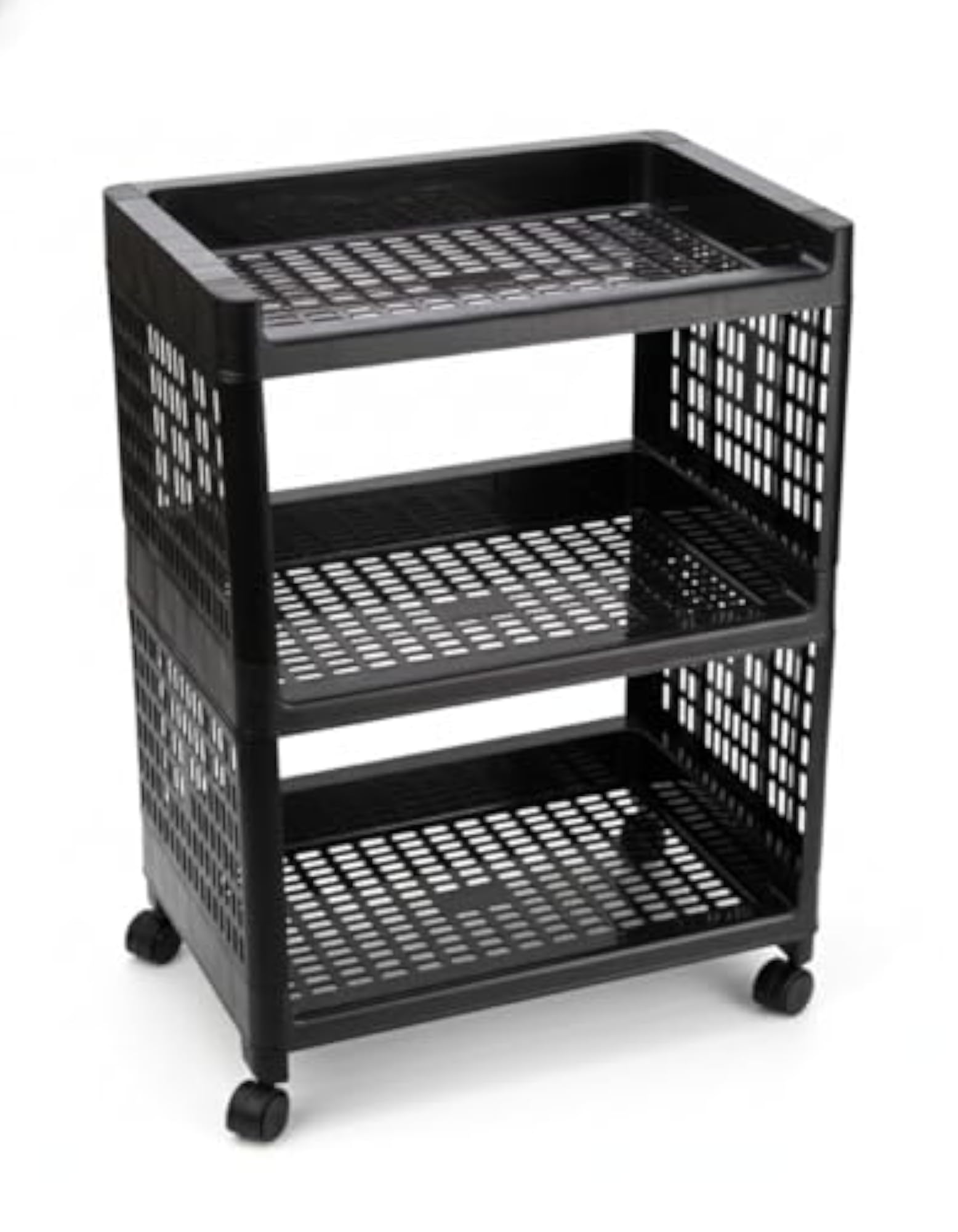 Rectangular Multi-Purpose Kitchen Storage Basket Rack Trolley