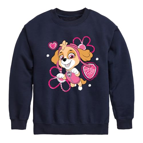 HYBRID APPAREL - Paw Patrol - Skye Sketch - Toddler & Youth Crewneck Fleece Sweatshirt