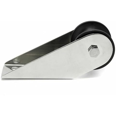 JT-HLM Bow Boat Anchor Roller 160mm Boat Stainless Steel Bow Anchor Roller Rubber Lift Roller for Yacht Fishing Boat Cover