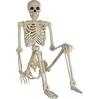 NICAI Kitchen Halloween Decorations Skeletons,Human Full Size Skull Hand Life Body Anatomy Model Decor Halloween Decorations Outdoor Figure Toy for Prank, Horror Themed Party(40cm)