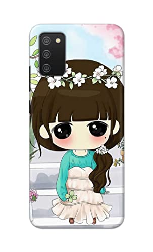 Image of PRINTFIDAA Cartoon Girl Printed Designer Hard Back Case Cover for Samsung Galaxy M02s / Samsung A02s / Samsung F02s -(VD) MVN1009