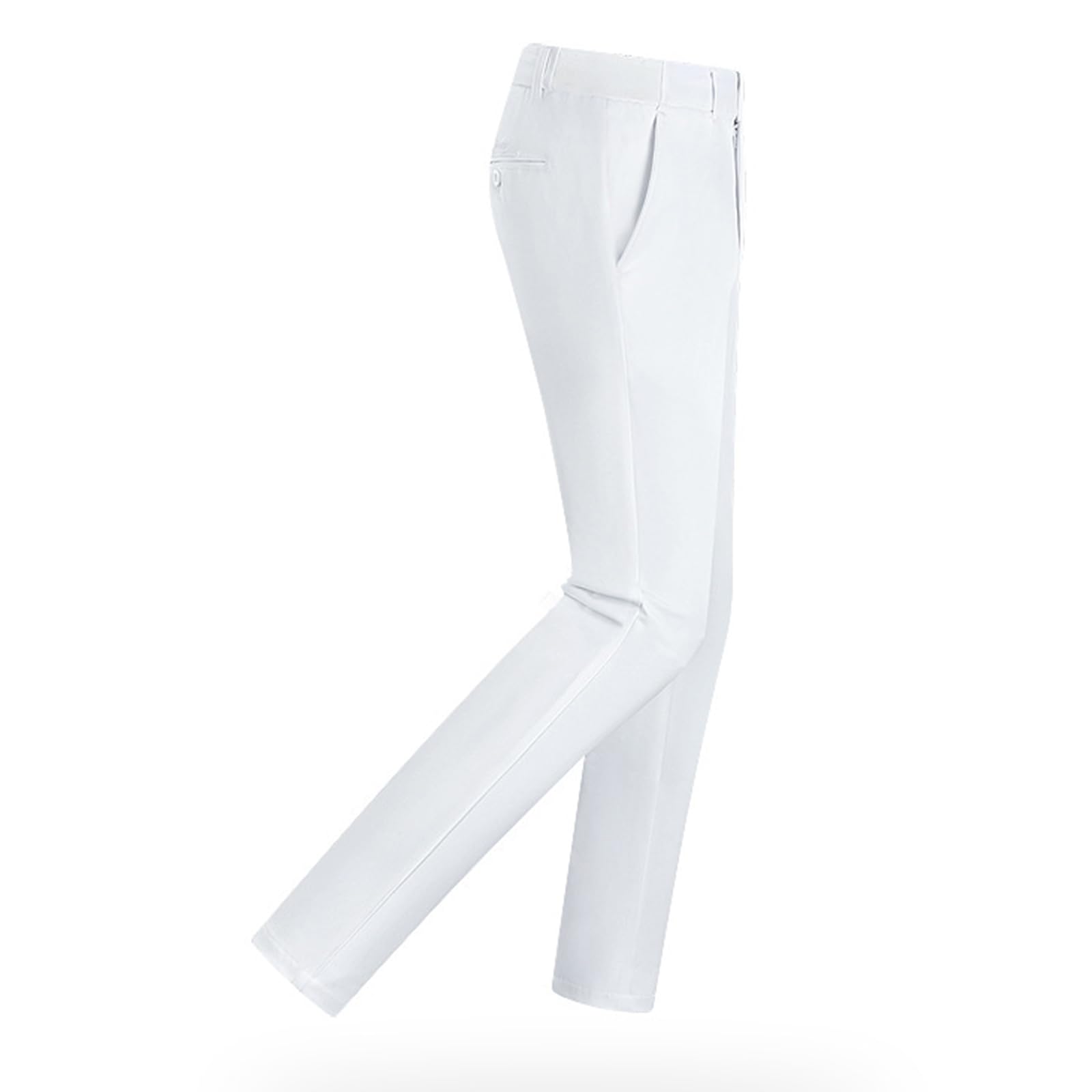 FGRID Pantalones de Golf para Hombre, Informales elásticos Transpirables para Trabajo de Verano con Cintura elástica Fina y Corte Recto para Viaje.