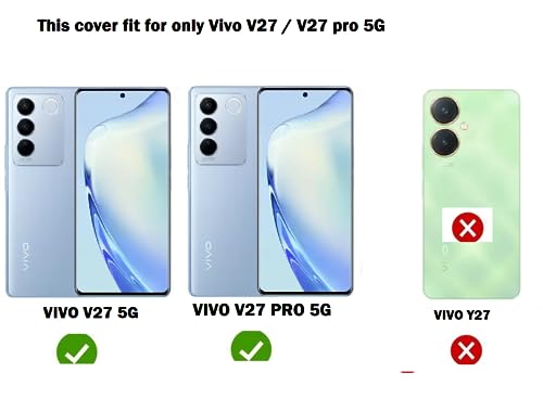 Image of COVERBLACK Rubber Silicone Back Cover for Vivo V27 Pro 5G - Transparent