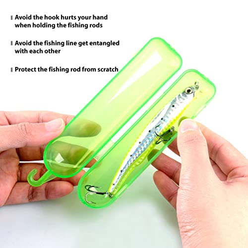 Caikei Fishing Lure Warps Fishing Bait Storage Box 12 Pack Lure Covers Fishing Hook Protector thumb #4