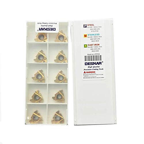 Inserito In Carburo Per Tornio 16ER3.0TR LDC - 10 Pezzi Per Filettatura Acciaio - Foto 7