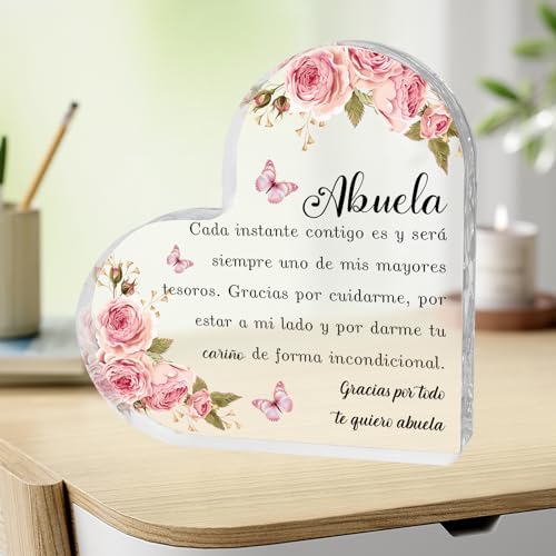 Regalo Abuela Dia De La Madre Regalos Para Abuelas Regalo Abuela Cumpleaños Regalo Para Abuela Cumpleaños Regalos Abuela Placa Acrílica Regalos Para Abuelas Originales Navidad