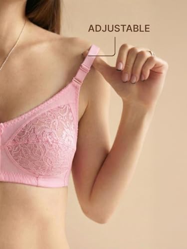 Image of INKURV Full Coverage Net Bra for Women Cotton| Comfortable Minimizer Bra for Heavy Breast Bra for Big Busts| Sag Lift Support Bra
