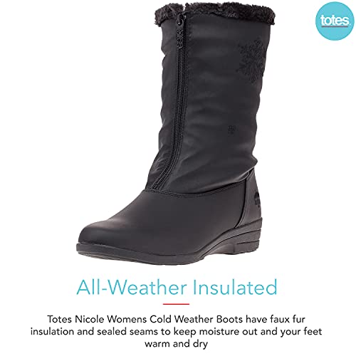 totes Women's Nicole Insulated Waterproof Snow Winter Boots with Zipper2