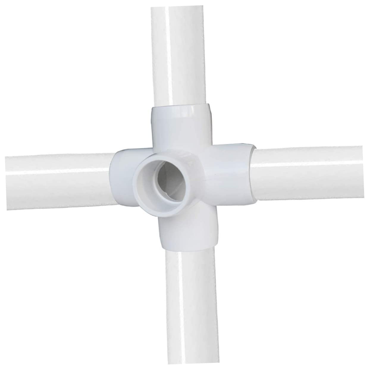 Connettore Angolare in Pvc Bianco 12 Pezzi per Scaffalature e Irrigazione