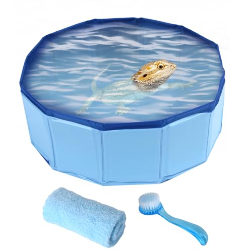 Foldable Bathtub with Brush Set
