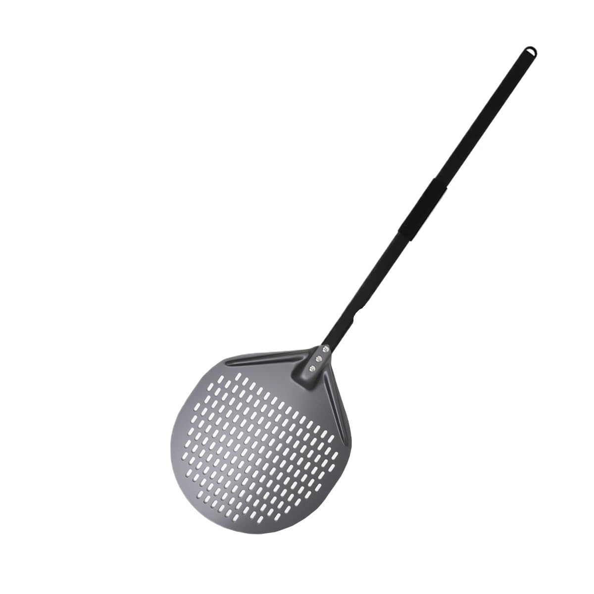 WANGSHAOWEI Pizza ​Paddle 12 Inch Aluminum Perforated Pizza Shovel Peel With Detachable Handle Nonstick Oven Baking Paddle Spatula Turners Accessories(12 inch 109cm)