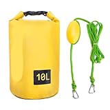 20L Abschleppseil Sandsack 2-in-1 Sandanker Driftsack Wasserdichter Trockensack Sandanker Dockleine Kompatibel mit Kajak Jet Ski Rudern Kleines Boot(10L)