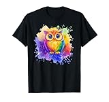 Vibrant Owl Colorful Art Rainbow Blend