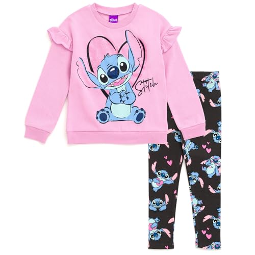 Image of Disney Girls' 2-Piece Fleece Sweatshirt and Leggings Set for Baby & Kids