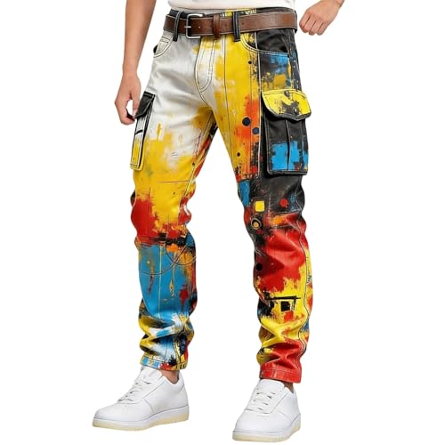 Pantalon de travail homme cargo slim militaire et extensible style jogging