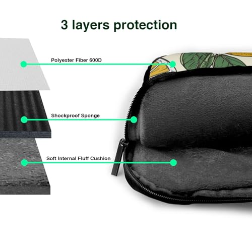 Housse PC portable citron antichoc pour éviter les rayures de sac - 6