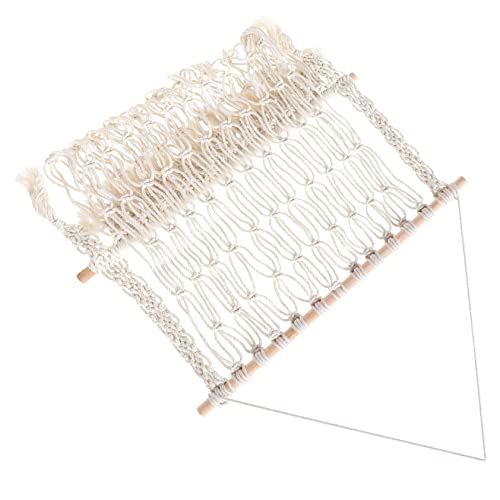 Organisateur mural tressé OUNONA : rangement suspendu en macramé boho