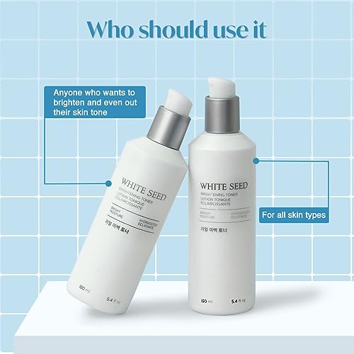The Face Shop White Seed Brightening Toner with Lupin Seed, Daisy, Niacinamide, Moisturizing & Brightening - Image 7