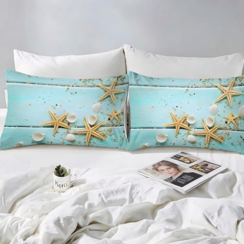 Parure de lit 140 x 200 mer pour lit 1 personne avec housse de couette douce sans repassage
