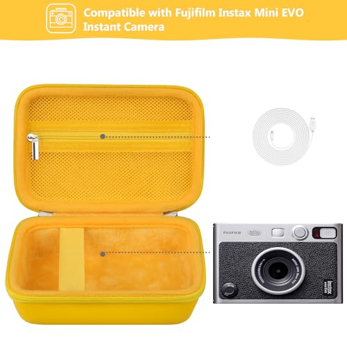 Estuche compatible con Fujifilm Instax Mini EVO amarillo miniatura 2