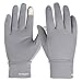 Winter Gloves, HiCool Touch Screen Gloves Thermal Cycling Gloves Driving Gloves for Men and Women (Grey, LargeX-Larege)